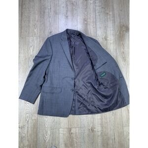 Lauren Ralph Lauren 100 Pure Wool Button Up Blazer Jacket Coat Gray‎ Men 42R